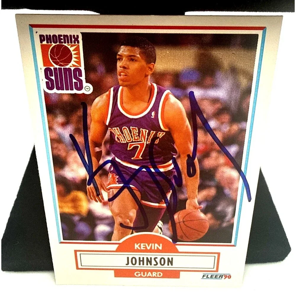 1990 Fleer Kevin Johnson #149 Phoenix Suns Autographed Signed Basketball Card